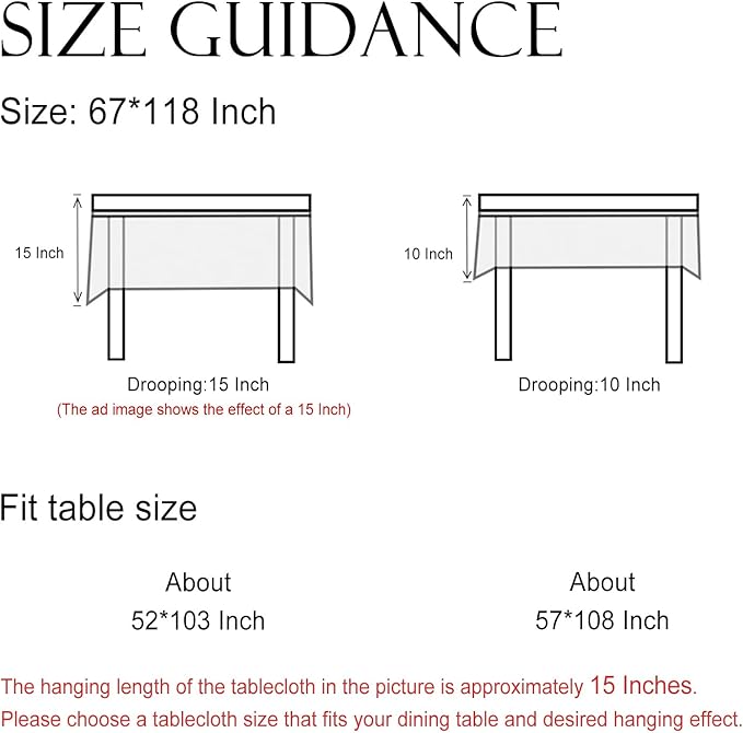 Rectangular Tablecloth 67 x 118 Inch Linen Blend Floral Design