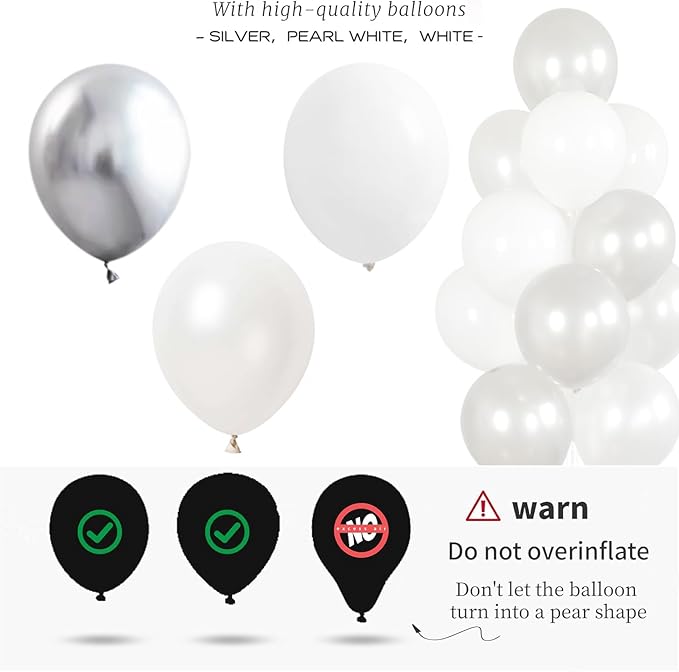 Balloon Stand Kit with 28 Balloons, 2 Sets for Table and Ground Use