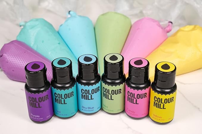 Colour Mill Aqua Blend Water-Based Food Coloring, 20 Milliliters Purple