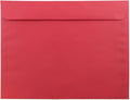 JAM PAPER 9 x 12 Booklet Colored Recycled Envelopes - Red Recycled - Bulk 1000/Carton