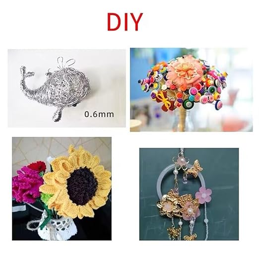 76Yards 26Gauge Golden Metal Floral Wire Flexible Paddle Florist Garden Wire for Flower Arrangement,Crafts,Christmas Wreaths Tree,Garland.