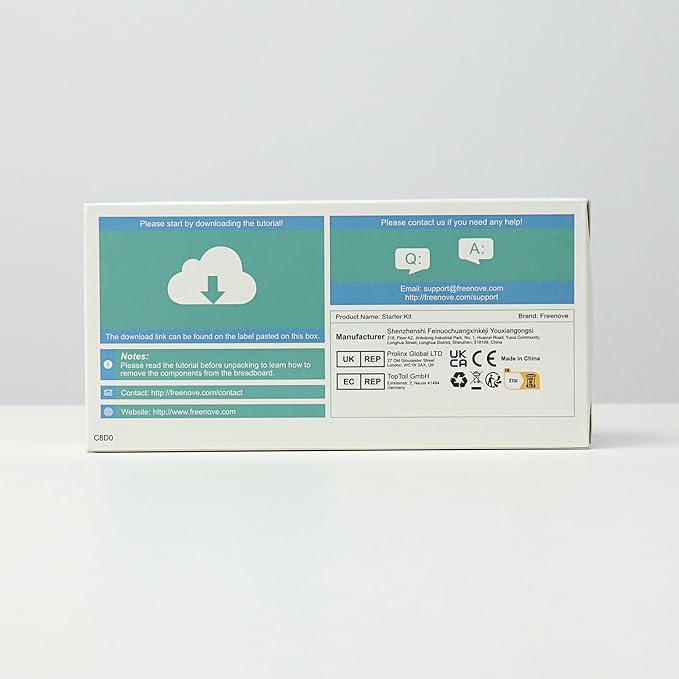 Freenove Basic Starter Kit for Raspberry Pi Pico W (Included), Dual-core Arm Cortex-M0+ Microcontroller, 386-Page Detailed Tutorial, 142 Items, 55 Projects, Python C Code