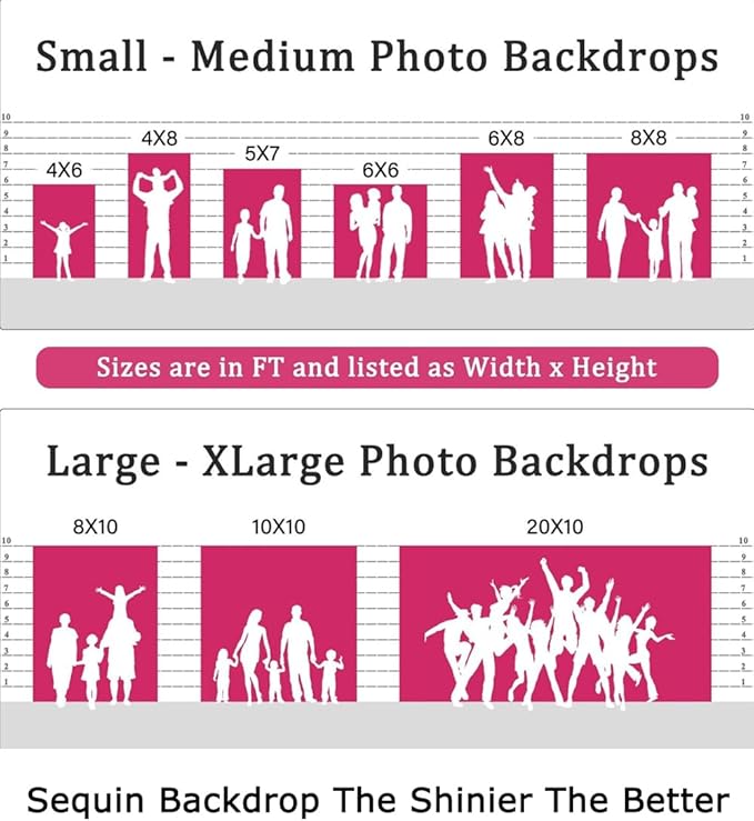 Backdrop Curtain Champagne Sequin 10 x 10 ft Mesh Photo Backdrop