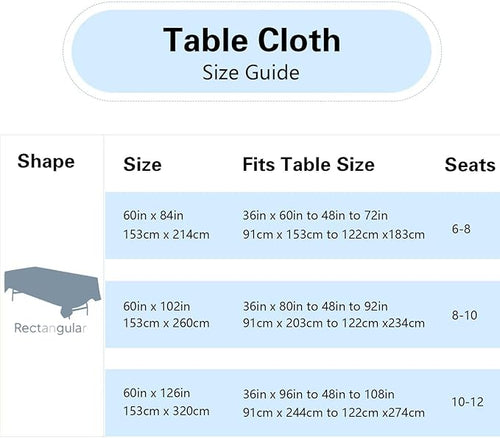 1 Pack White Table Cloth Rectangle Table 60 x 102 Inch Tablecloths for 6 Foot Rectangle Tables. Stain and Winkle Resistant Polyester Washable TableCloths for Parties Wedding Dining