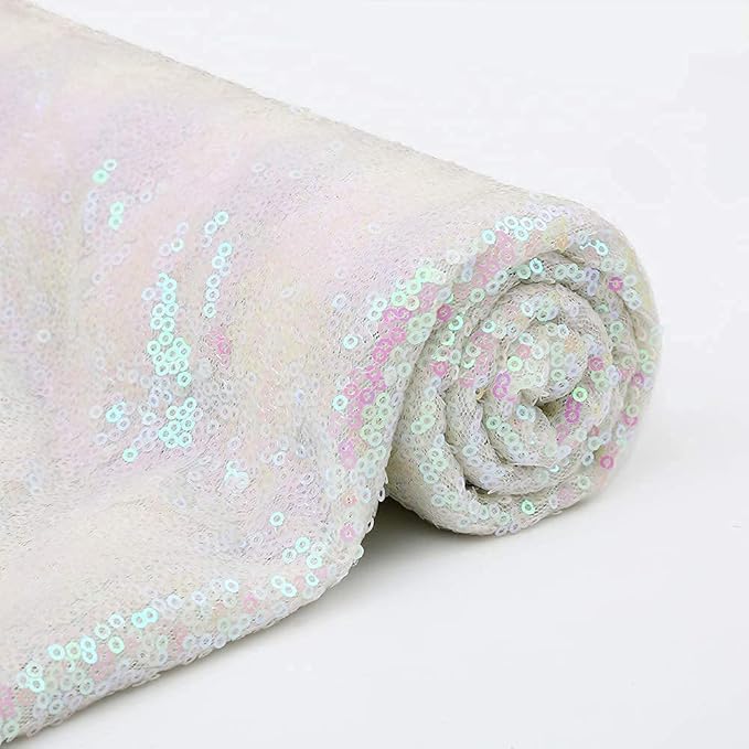 Backdrop Curtain: Iridescent Sequin, 10 x 10 Ft, Single Panel