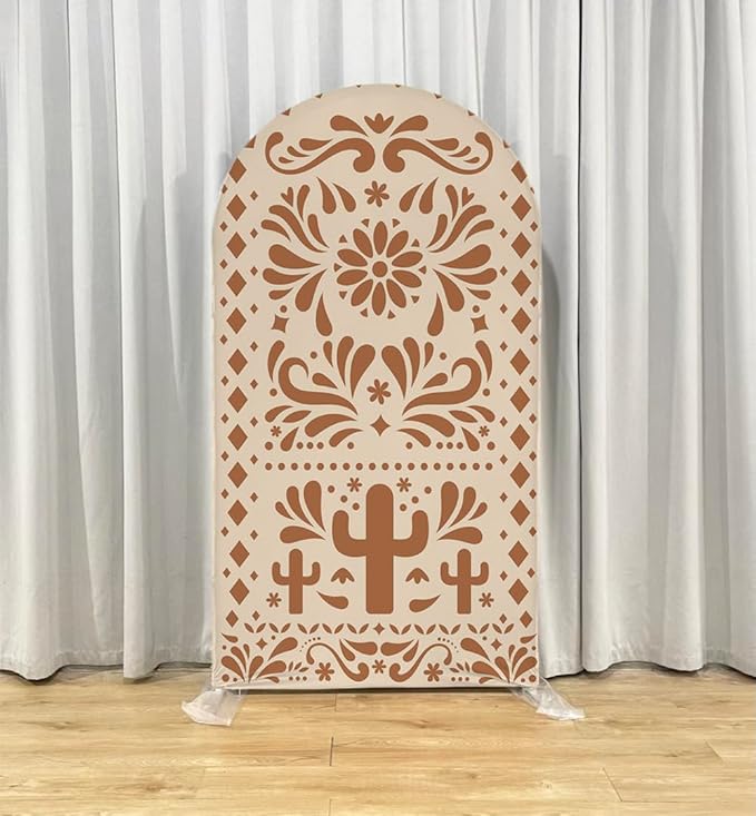 Mexico Theme Arch Stand Covers Fiesta Wedding Party Elastic Fabric Background Birthday Baptismx Baby Shower Decor Props (75x180cm(W30''H72''),G-3741)
