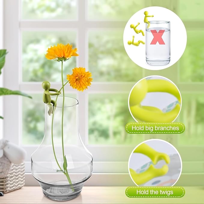Plant Propagation Buddy, Plant Cutting Holder for Stems, Sprouts and Shoots, Plant Propagation Friends for an Indoor Garden or a Plant Propagation Station (9, Green)