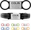 Personalized Engraved Dog & Cat ID Tags - Slide On, Silent, Custom Collar Tags for Small, Medium, Large Pets