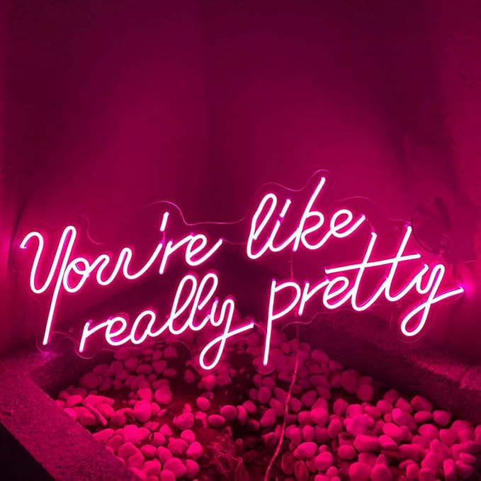 Lighted Neon Sign, 17.7 x 13.7 Inch USB-Powered Acrylic Wall Light Decor