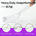 Clear Plastic Forks, 400 Count, Heavy Duty Disposable