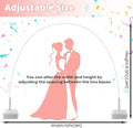 Balloon Arch Stand Kit, White, 70 Pieces, 8.5 FT Tall x 10 FT Wide