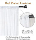 Backdrop Curtain 10x10 ft, White Sequin Mesh with Rod Pocket