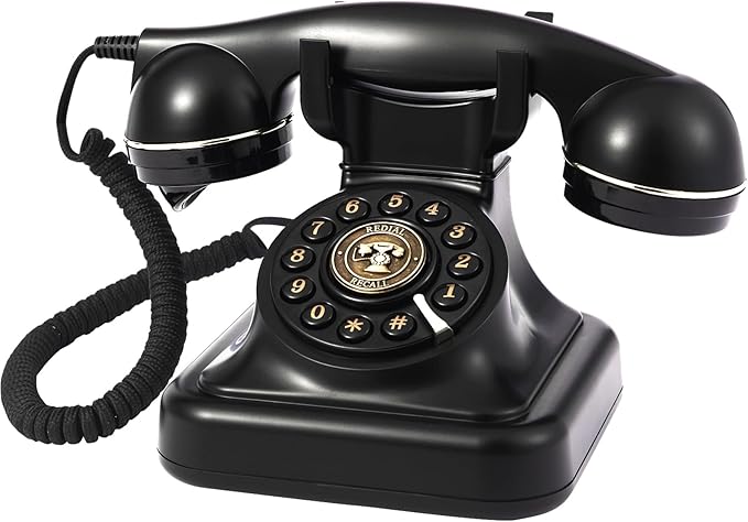 Retro Audio Guest Book Phone with 32GB TF Card for Parties