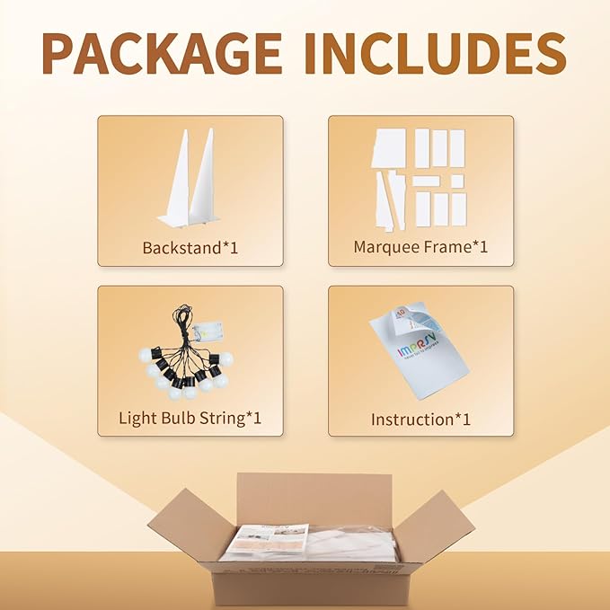 Event Party Supplies Light-Up Marquee Letters, 3 Ft Tall Foam Board