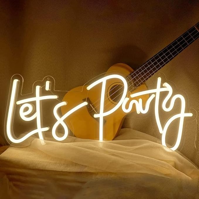 Lighted Neon Sign Wall Light, 18 x 8.3 Inch USB Powered LED Party Decor