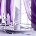 Napkin Rings Set of 200 Leaf-Shaped Silver Zinc Alloy Napkin Holders