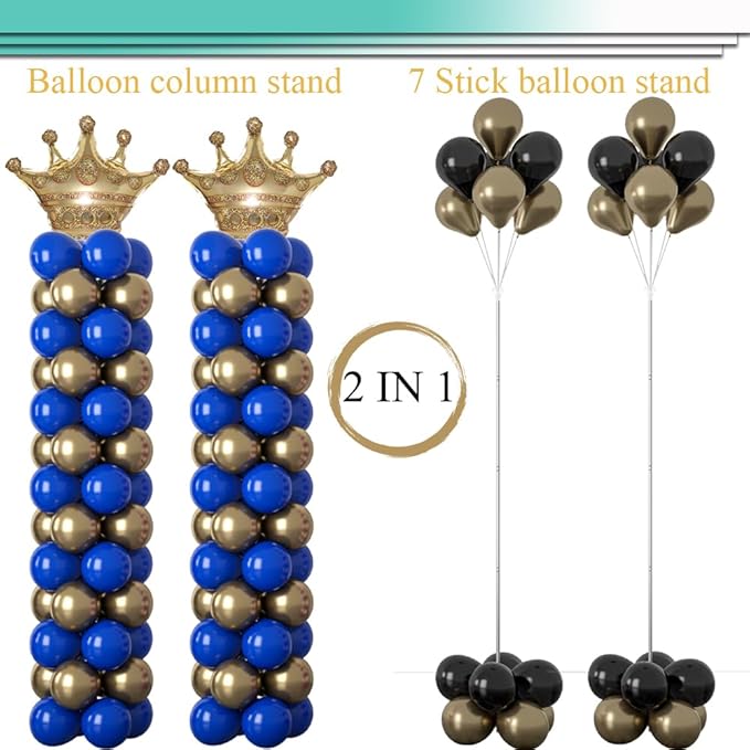 Balloon Tower Stand Kit, 2 Pack, Adjustable Height Stainless Steel Poles