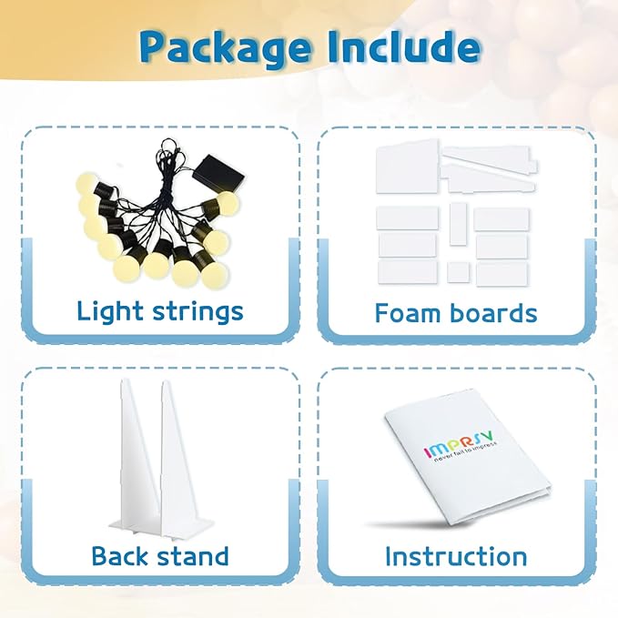 Party Decorations Light-Up Number 80 Marquee Sign, 3 Ft Tall, Yellow Lights