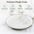 Forks: 360 Count Sturdy Clear Plastic, Edge-Thickened Design