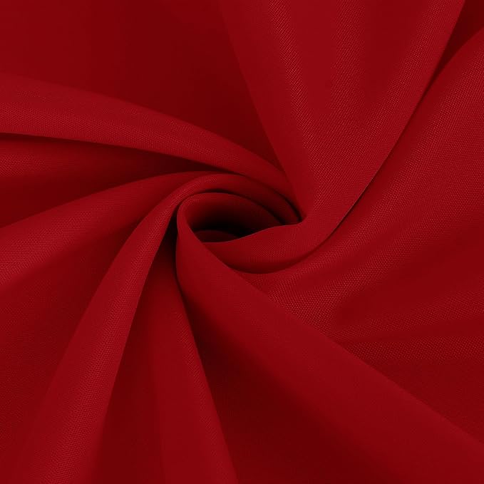 Tablecloths in Red Polyester, 120 x 70 Inch Rectangular