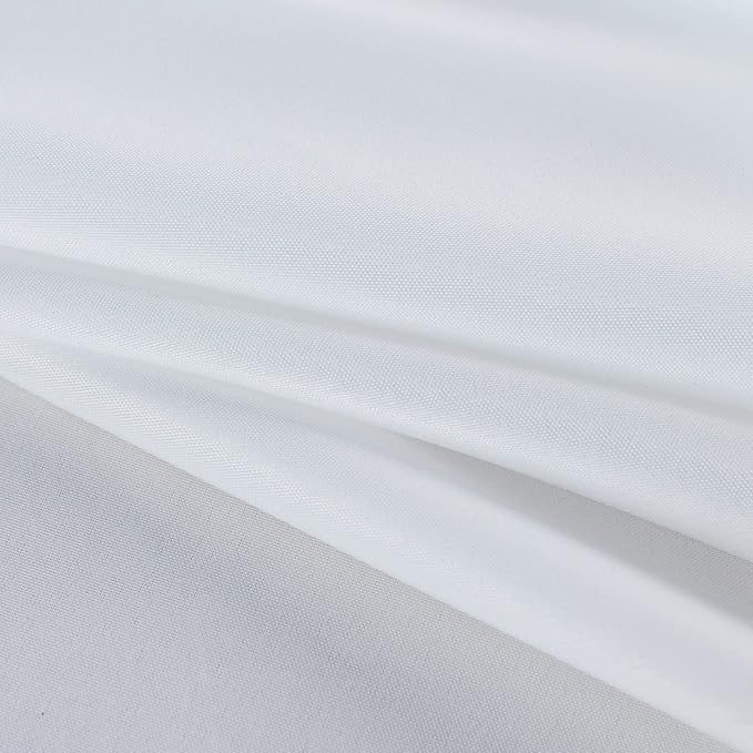 Fitable Rectangle Tablecloth Stain and Wrinkle Resistant Washable Polyester Table Cloth for Buffet Parties and Camping (54x78 inch, White)