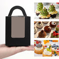 Cupcake Carriers 120 Pack Black Individual Boxes with Removable Inserts