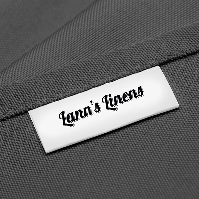 Lann's Linens - 10 Premium 60" x 102" Tablecloths for Wedding/Banquet/Restaurant - Rectangular Polyester Fabric Table Cloth - Dark Gray