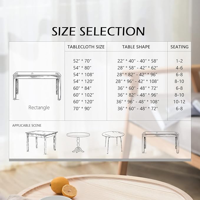 MYSKY HOME Rustic Tablecloth Classic Brown Leaves Printed Linen Fabric Table Cover Waterproof Fabric Tablecloth Farmhouse Decoration 60x120 Inches Rectangle/Oblong for Kitchen Dining and Outdoor Use