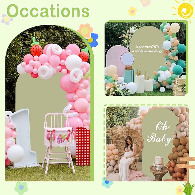 Sage Green Arch Cover 7.2 ft Arch-Backdrop-Cover Wedding Arched Stand Covers Spandex Arch Covers Stretchy Backdrop for Half Round Frame Green Back Drop Cover for Baby Shower Party Decorations