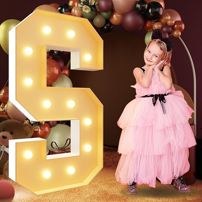 Event Party Supplies: 4-Foot Light Up Marquee Letters, Large Party Decor