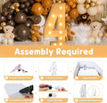 Party Supplies Light-Up Number 4 Marquee Sign, 4 ft Foam Board DIY Kit