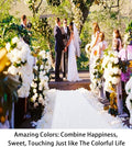 Aisle Runners White Sequin 3 x 15 ft Reusable Wedding Runner