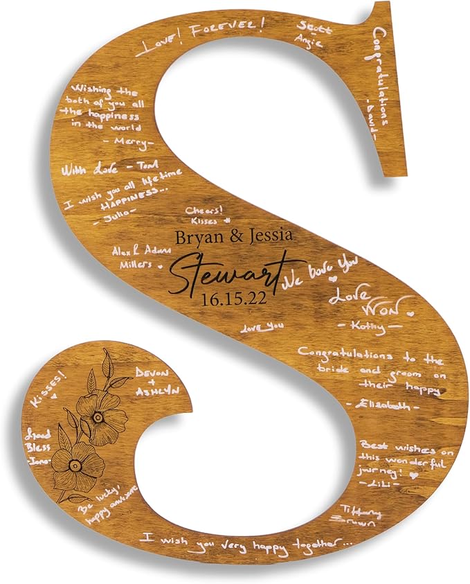 Decorative Sign Plaque, Wedding Guest Book Alternative in Birch Plywood
