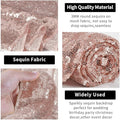 Sequin Mesh Photo Backdrop Panels in Rose Gold, 2 x 8 Ft, Pack of 4