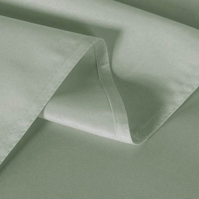sancua 2 Pack Sage Green Tablecloth 60 x 102 Inch, Rectangle Table Cloth for 6 Feet Tables - Stain and Wrinkle Resistant Washable Polyester Table Cover for Dining Tables, Buffet Parties and Camping
