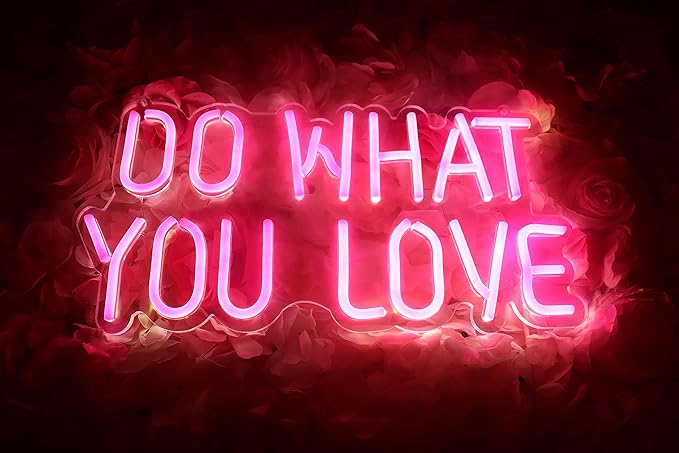 Lighted Neon Sign Wall Light, USB Powered Acrylic LED Decor, 15.6 Inch