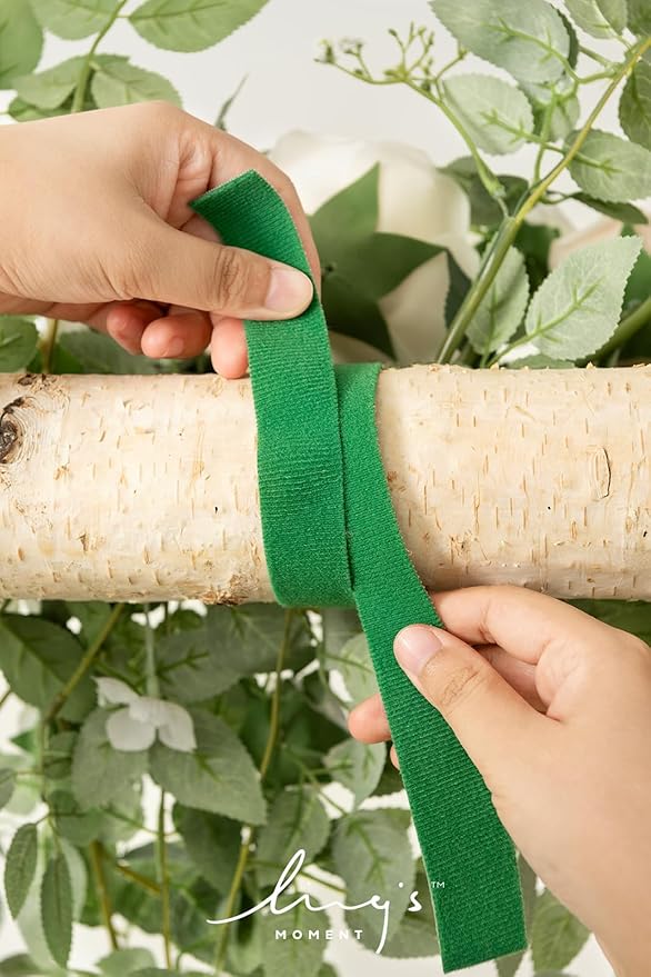 Artificial Flower Garland for Wedding Arch, Silk, 6.5 Ft, White Sage Green