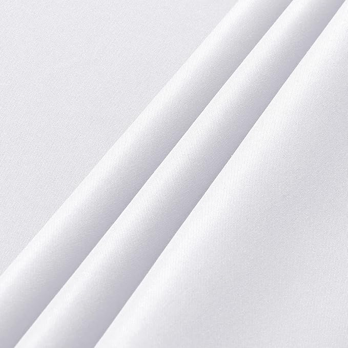 Tablecloths, 6-Pack White Polyester, 90 x 156 Inch Rectangular