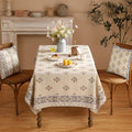Patdrea Designer Tablecloth for Rectangle – Beige – 63"x87"-Istana a
