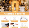 Party Supplies Light Up Marquee Letter O, 3 Ft Foam Board with Bulb String