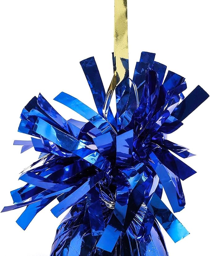 Balloon Weights, Blue 15 Pack, 6 Oz Round Plastic Table Anchors
