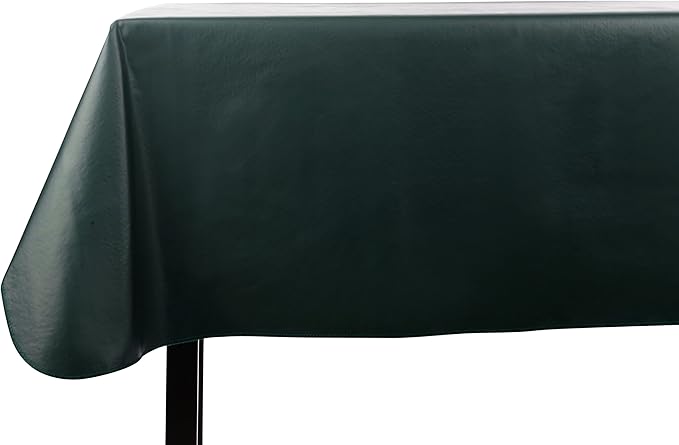 Tablecloth Vinyl Rectangle Hunter Green, 52 x 120 Inches