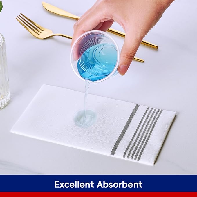 600 Pack Paper Napkins, Disposable Guest Towels Party Dinner Napkins Soft - Image 5