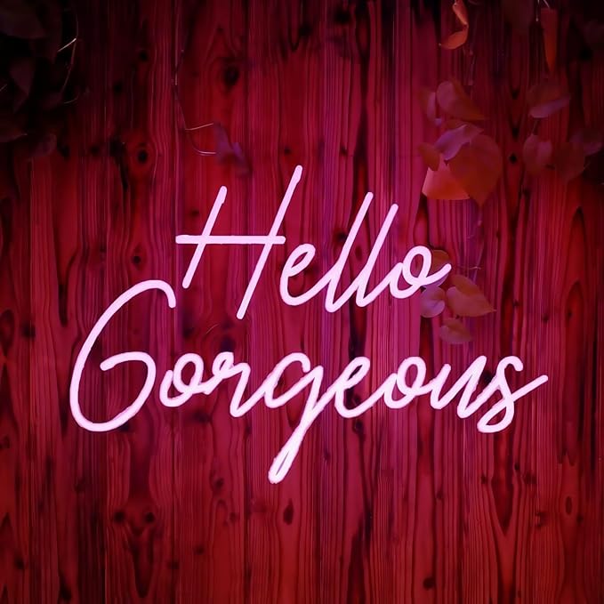 Lighted Neon Sign for Wall Decor, Pink USB Powered Acrylic, 17.7 x 11.8 Inches