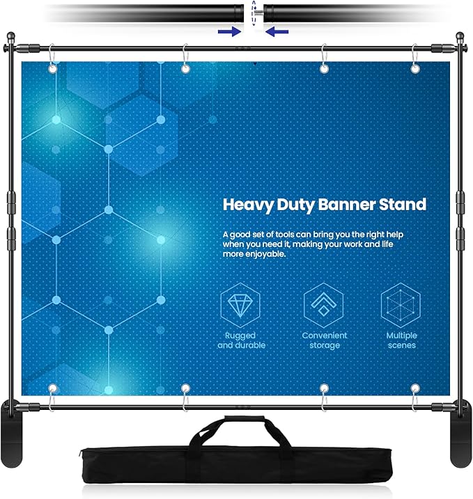 Background Support Equipment: Aluminum Telescopic Backdrop Stand, 3.4-8 Ft