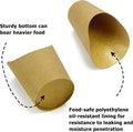 Cups for Fries and Snacks, 16oz Brown Kraft Paper, 100 Pack