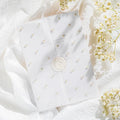 50 Pack Pre-Folded Vellum Jackets For 5x7 Invitations,AZAZA Translucent Invitation Sleeves,115GSM Vellum Jackets 5x7, Wedding Invitation Accessories, For Weddings Birthdays Baby Showers,Elegant Pearl