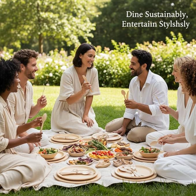 Disposable Wooden Spoons, 500 Count, Beige, Biodegradable