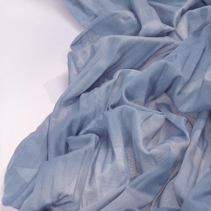 Dusty Blue Cheesecloth Table Runner 10 Pack Fall Table Runners Boho Gauze 120 Inches Blue Cheese Cloth Fall Table Decorations for Thanksgiving Marine Weddings Bridal Baby Shower Party