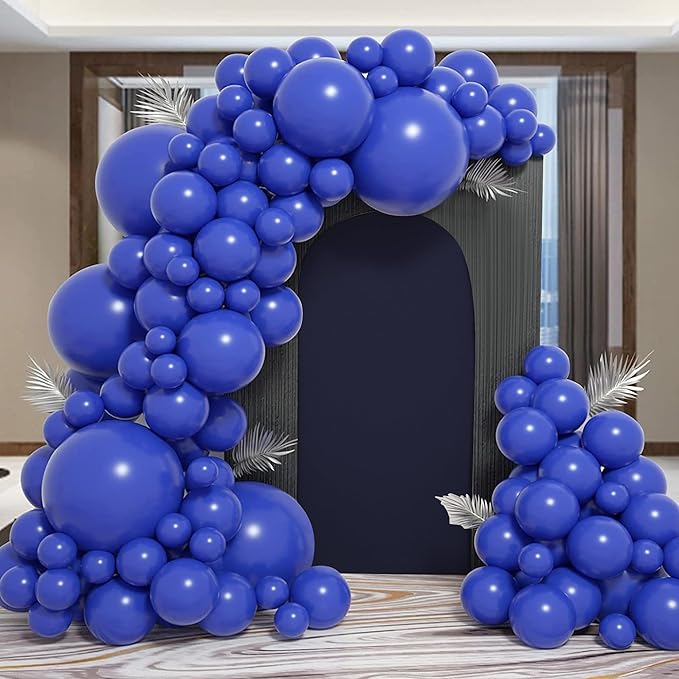 7.2FT Wedding Arch Covers Arch Backdrop Cover Arch Stand Covers Set Arch Cover Spandex Fabric Stretchy Backdrop for Wedding Birthday Party Decoration Baby Shower (Dark Blue)